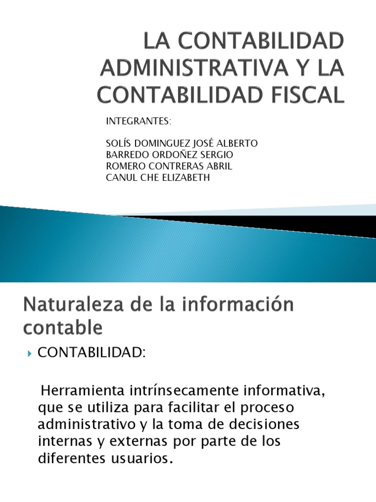 Contabilidad Administrativa y Fiscal | PDF | Contabilidad | Principios ...