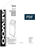 Service Manual: DWF-7588TE/NE/ME 8088TE/NE/ME 9288TE/NE/ME 1088TE/NE/ME