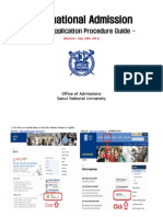 International Admission: - Online Application Procedure Guide