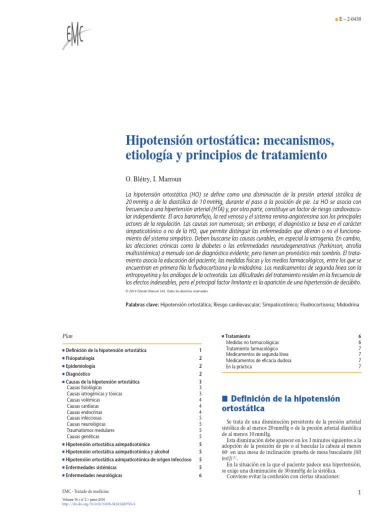 Hipotensin Ortosttica Imss