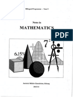 Maths 9d Title Page