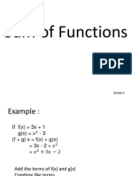 Sum of Functions: Group 3