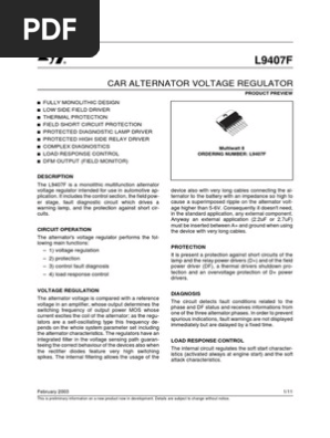 【メーカー直送】 - L9235F Car Relay | PDF | Regulator Voltage Alternator メンテナンス