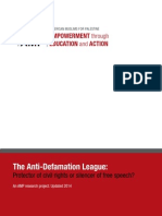 UPDATED 2014 - The Anti-Defamation League: Protector of Civil Rights or Silencers of Free Speech?