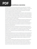La Crítica Del Cientificismo Materialista