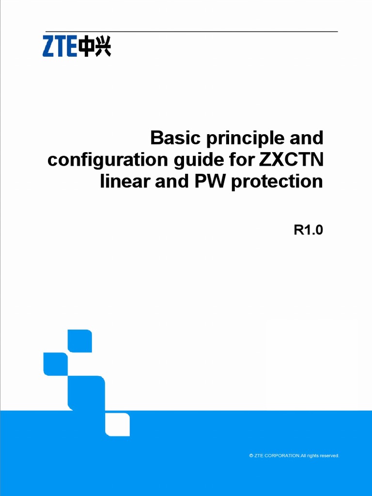 Basic Principle and Configuration Guide For ZXCTN Linear and PW ...
