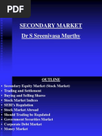 Secondary Market DR S Sreenivasa Murthy