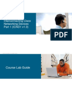 Interconnecting Cisco Networking Devices Part 1 (ICND1 v1.0)