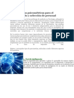 Las 7 Pruebas Psicométricas para El Reclutamiento y Selección de Personal