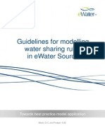 Guidelines For Modelling Water Sharing Rules in Ewater Source