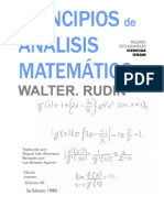 Principios de Analisis Matemático - Walter Rudin
