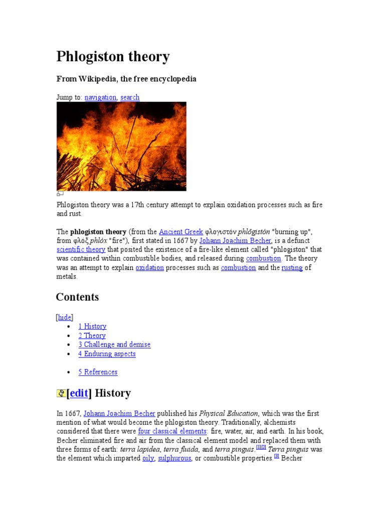 Understanding Phlogiston Theory | PDF