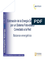 Seminarios PV in Bloom. Estimacion de La Energia Generada.