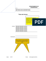 Esquema de Informe Descriptivo METUNI