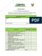 Lista de Cotejo - TSB - Herbario