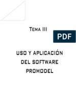 Uso y Aplicaciones Del Software Promodel