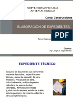 Elaboracion de Expediente Tecnico