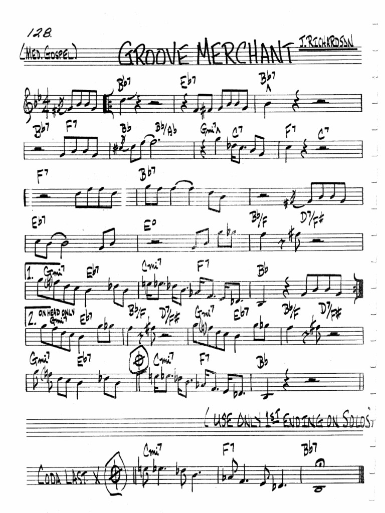 Groove Merchant Leadsheet