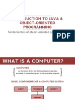 1 - Introduction To Java and Object-Oriented Programming FS 2014-2015