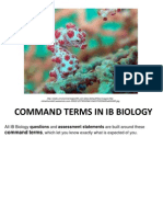 Command Terms For Biology