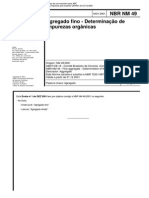 NBR NM 49 - 2001 - Agregado Fino - Determinação de Impurezas Orgânicas