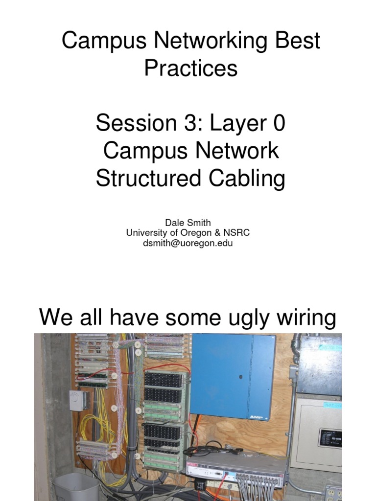 Campus Network Cabling Guide | PDF | Computers | Technology & Engineering