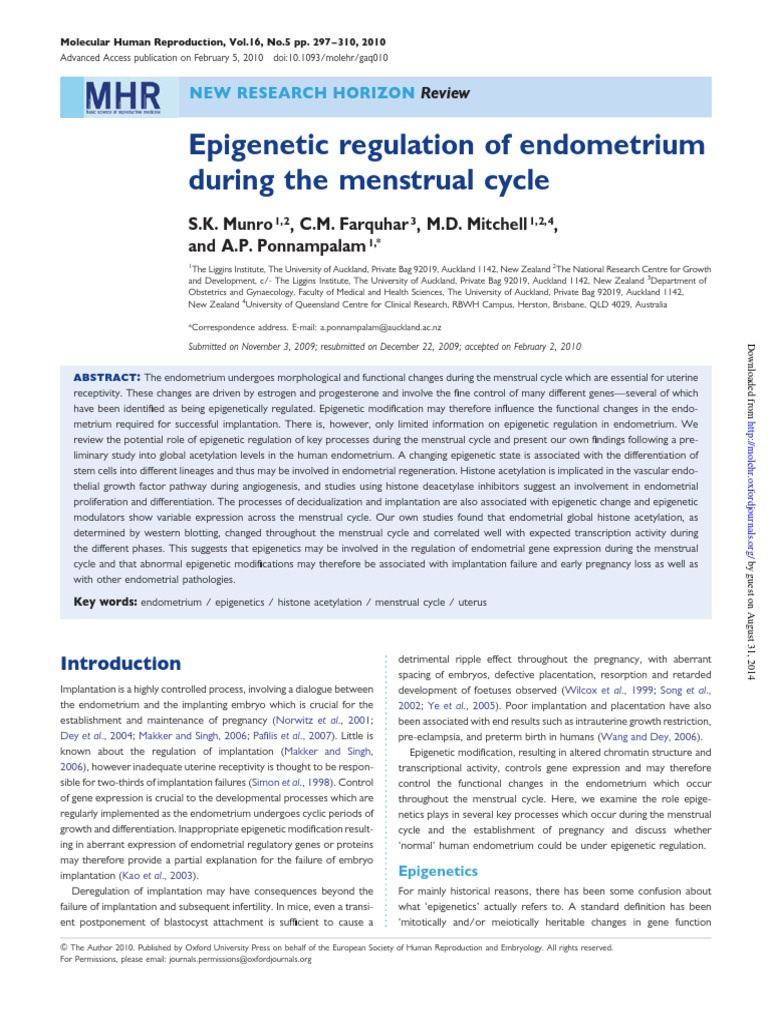 Mol Reprod Dev _ Molecular Reproduction and Development – HQCWDZ
