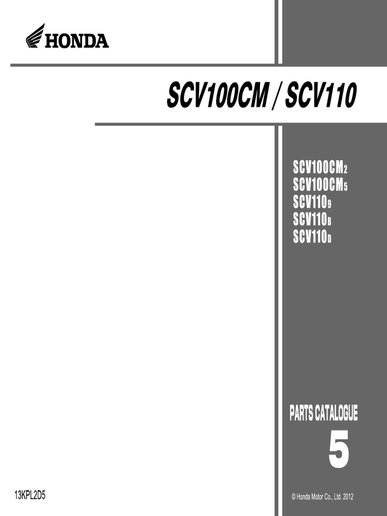 Honda SCV110 Overview and Details | PDF | Computers