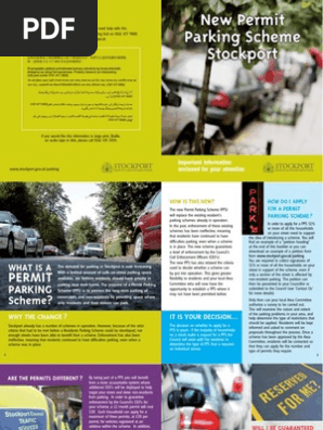 Stockport Council permit parking guide