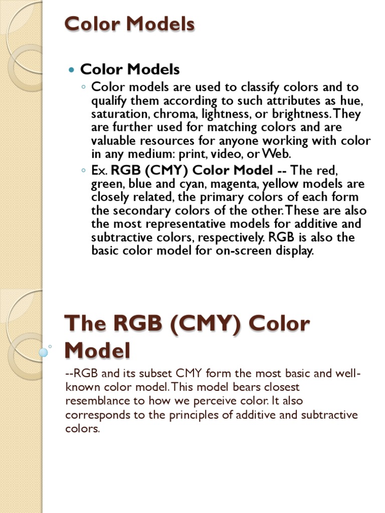Color Models | PDF | Art