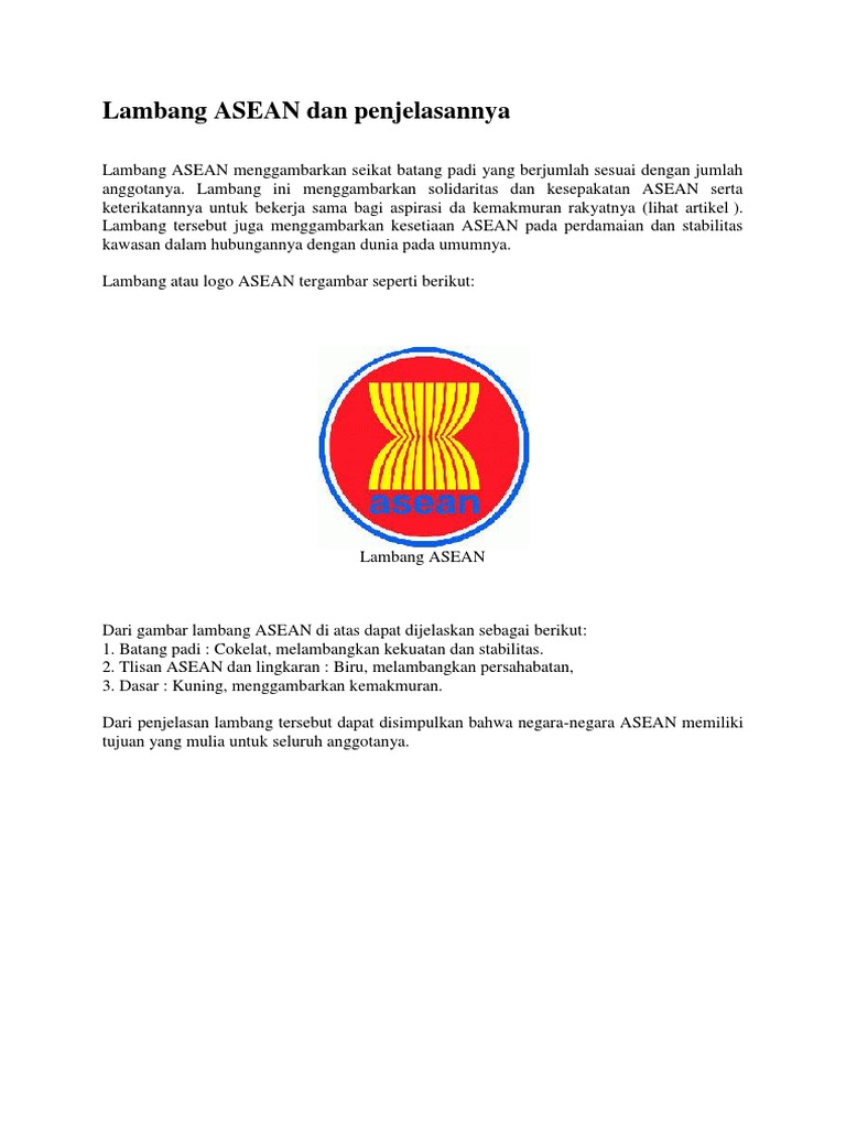 35 Gambar Logo Asean Beserta Maknanya Terbaru Koleksi Gambar Logo
