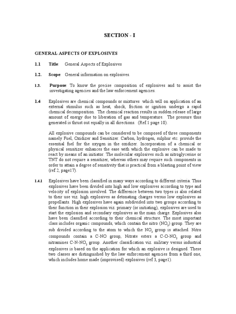 Overview of Explosives and Their Types | PDF | Chemical Compounds ...