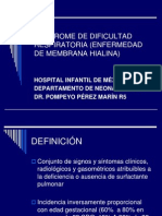 Síndrome de Dificultad Respiratoria (Enfermedad de 3