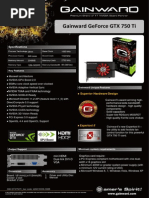 Gainward NVIDIA datasheet