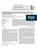 Poly (Ethylene Glycol) - Carboxymethyl Chitosan-Based PH-responsive Hydrogels - Photo-Induced Synthesis, Characterization, Swelling, and in Vitro Evaluation As Potential Drug Carriers