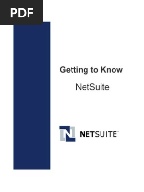 Getting to Know NetSuite
