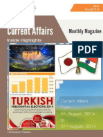August 2014 Current Affairs