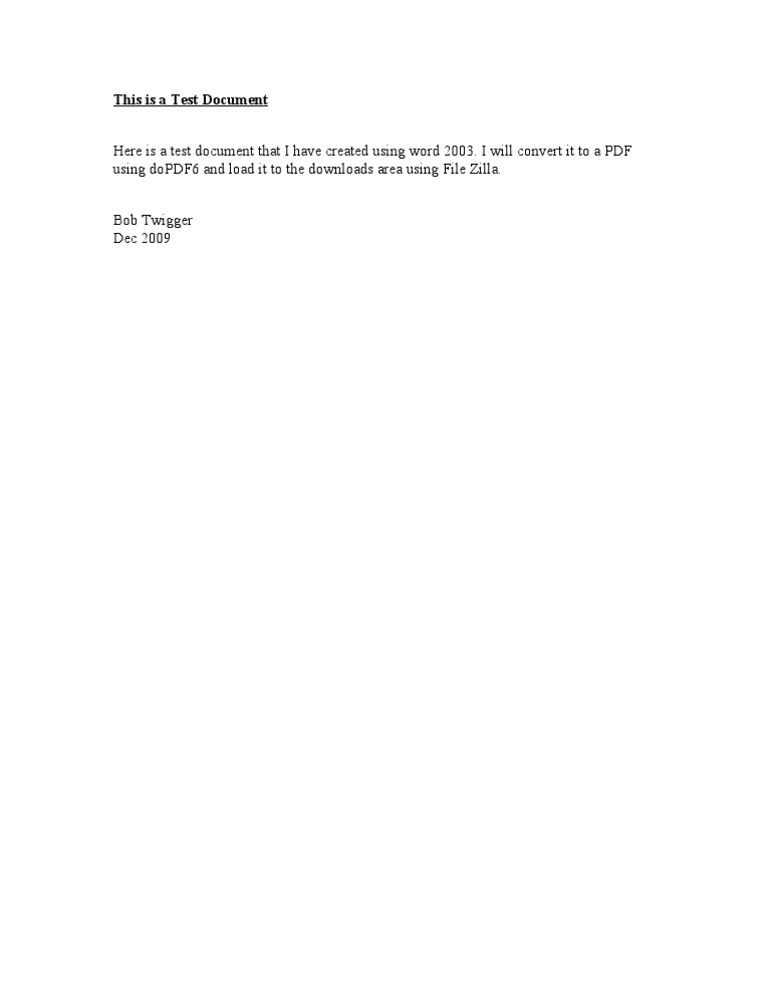 Test PDF Document | PDF