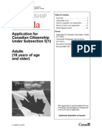 Canada Immigration Forms: 0002E