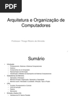 Aulas - Arquitetura e Organização de Computadores