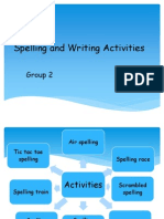 Spelling and Writing Activities