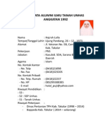 Biodata Alumni Ilmu Tanah Unhas 1992