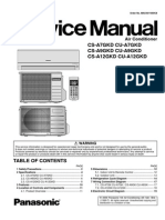 Panasonic CS-A7GKD CS-A9GKD CS-A12GKD Series Service Manual Repair Guide