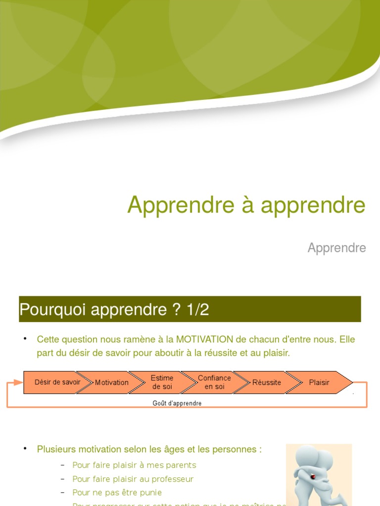 Techniques pour Apprendre Efficacement | PDF | Motivation | Motivant