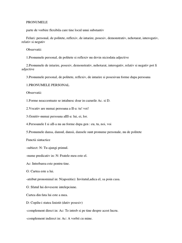 Nobil Fructe De Mare ExperienÈ›Äƒ Formele Flexionare Pr Pronumelui Cine Webday Ro