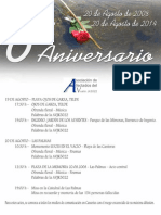 Programa 6º Aniversario LAS PALMAS