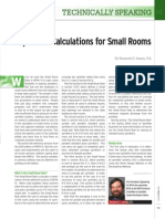 Hydraulic Calculations For Small Rooms