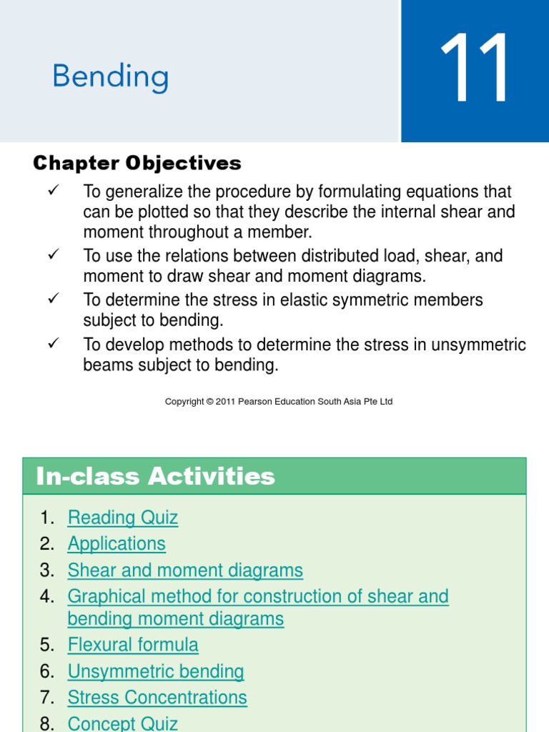 Chapter 11 Bending Pdf Bending Stress Mechanics