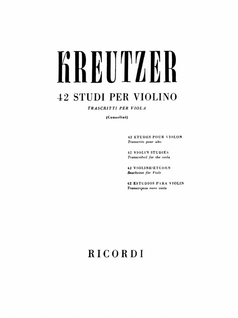 KREUTZER_ Consolini 42 Etudes VA