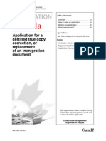 Canada Immigration Forms: 5545E